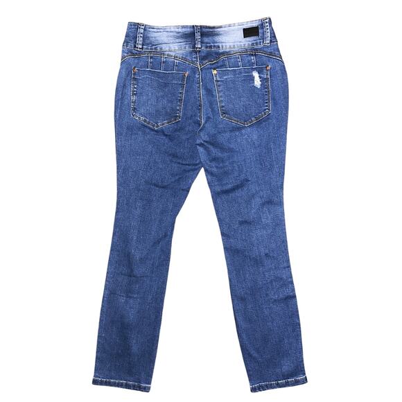 NWT Flamingo Ripped Mid-Rise Straight Leg Jeans Small (28'x28") - Picture 5 of 7